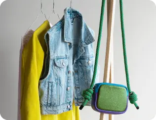 Color Pop Meets Denim Cool